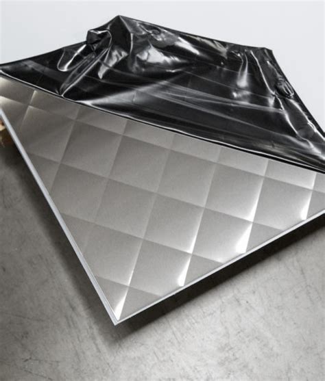 quilted sheet metal|Quilted Stainless Steel Sheet, 4 (Brushed) Finish.